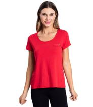 Blusa Feminina Viscotorcion Básica Rovitex Vermelho - Rovitex Básicos