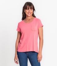 Blusa Feminina Viscotorcion Com Bolso Rovitex Rosa