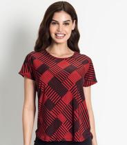 Blusa Feminina Xadrez Rovitex Marrom