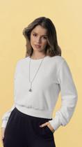 Blusa Feminino De Trico Provenca Branco - Cativa gris