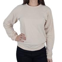Blusa Feminino LZT Moletom Bege Natural - 9079 Blusa Feminino LZT Moletom Bege Natural - 9079