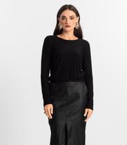 Blusa Feminino Manga Longa Endless Preto Blusa Feminino Manga Longa Endless Preto
