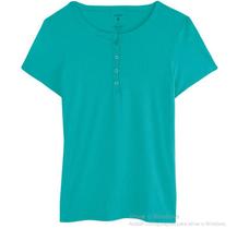 Blusa Feminino Viscose Stretch Canelada Manga Curta 70953 - Malwee