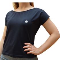 Blusa Fitness Feminina Aerodry Poliamida Uv50+ Gola Canoa Fresquinha