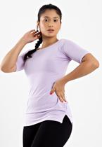 Blusa Fitness Lisa Manga Curta Metamorfose Lilás