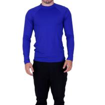 Blusa Fitness Térmica Segunda Pele Camisa Proteção Solar UV 50+ Academia Masculina