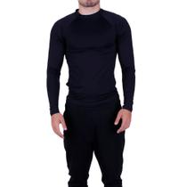 Blusa Fitness Térmica Segunda Pele Camisa Proteção Solar UV 50+ Academia Masculina