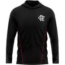 Blusa Flamengo Manga Longa com Capuz Oficial Braziline