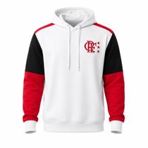 Blusa Flamengo Moletom Retrô 1981 Away - Masculino Tamanho:MCor:Branco