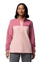 Blusa Fleece Columbia Feminina Benton Springs 1/2 Snap Pull Over II Rosa Blusa Fleece Columbia Feminina Benton Springs 1/2 Snap Pull Over II Rosa