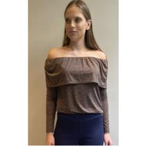 Blusa Fluit Ombro á Ombro Marinho Blusa Fluit Ombro á Ombro Marinho