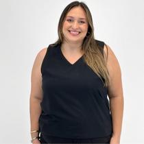 Blusa Formitz Plus Size Regata com Corrente Feminina