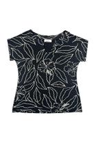 Blusa Forte Japonesa Preta Estampada com Design Sofisticado Blusa Forte Japonesa Preta Estampada com Design Sofisticado