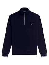 Blusa Fred Perry Moletom Masculina Regular Half Zip Azul Marinho
