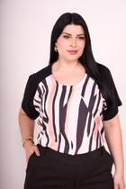 Blusa Frente Estampada Feminina