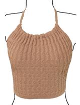 Blusa Frente Única Cropped Trança