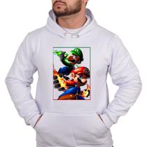 Blusa Frio Blusão Canguru Super Mario Bross Filme Jogo