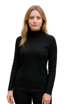 Moletom Túnica LARACE Feminino - Gola Alta Com Botões - Plus Size 3X - Verde Escuro