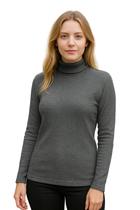 Blusa Frio Canelado Inverno Cacharrel Plus Size Manga Longa