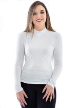 Blusa Gola Alta Anistia Feminina Manga Longa Visco Premium