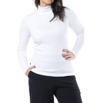 Blusa Gola Alta Branca KPR 80036 Ribana