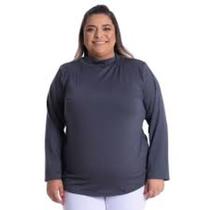 Blusa gola alta p gordinha