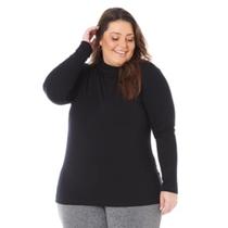 Blusa gola alta plus size