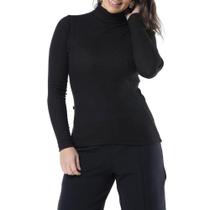 Blusa Gola Alta Preta KPR 80036 Ribana Blusa Gola Alta Preta KPR 80036 Ribana