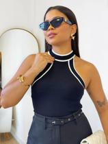 Blusa Gola Alta Preto