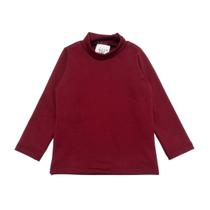 Blusa Gola Alta Térmico Comfort Infantil Peluciada M/ Longa