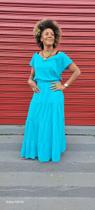 Blusa gola canoa