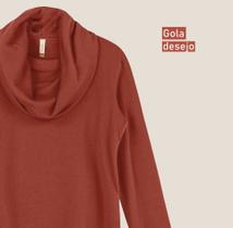 Blusa gola desejo Tamanho M cor tijolo
