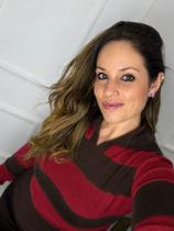 Blusa Gola Polo Listrada para Mulheres Estilo Casual e Confortável