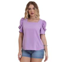 Blusa gola quadrada bufante - BYUNNA