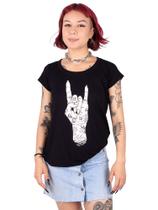 Blusa Gola Redonda Hand Tattoo - Preta Blusa Gola Redonda Hand Tattoo - Preta
