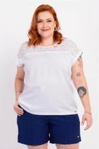 Blusa Gola Redonda Rendada MediPlus - Conforto e Sofisticação