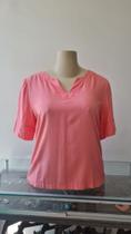 Blusa Gola V Rosa