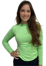 Blusa Golinha Alta Justinha Suplex Manga Longa Feminina