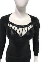 Blusa Gótica manga longa Bem transada Blusa Gótica manga longa Bem transada