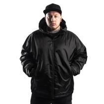 Blusa Grande Impermeável Corta Vento Preto Plus Size Liso Blusa Grande Impermeável Corta Vento Preto Plus Size Liso