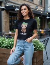 Blusa Groot Blusinha Cropped Camiseta Baby Look Feminina Sf277 Sf270 Sf242 BM Blusa Groot Blusinha Cropped Camiseta Baby Look Feminina Sf277 Sf270 Sf242 BM