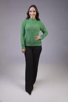 Blusa Grossa de Tricô Trabalhada Blusa Grossa de Tricô Trabalhada