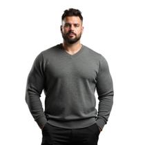 Blusa Grossa Masculino Plus Em Tricot Frio Casaco