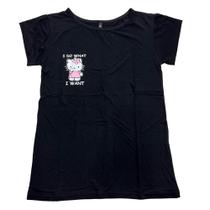 Blusa Hello Kitty Blusinha Camiseta Baby Look Feminina Sfm809 Blusa Hello Kitty Blusinha Camiseta Baby Look Feminina Sfm809