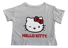 Blusa Hello Kitty Camiseta Blusinha Cropped Baby Look Feminina Sf462 rc