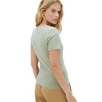 Blusa Hering Básica Decote V Com Elastano Verde