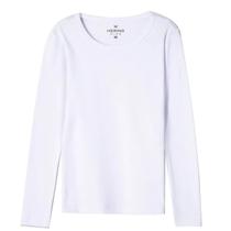 Blusa Hering Básica Infantil Menina Manga Longa Branco