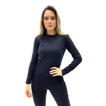 Blusa hering básica manga longa gola redonda feminina