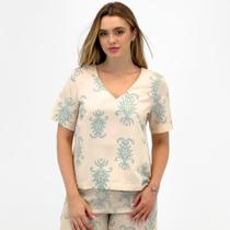 Blusa Hering Estampada Manga Curta Feminina Blusa Hering Estampada Manga Curta Feminina