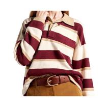 Blusa Hering Feminina Em Tricô Fio Tinto K6p0 Bege/Bordo